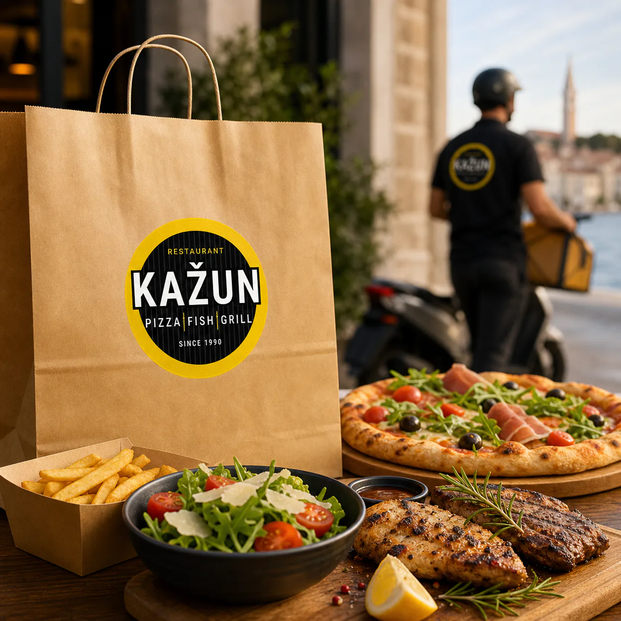 Besplatna dostava hrane u Rovinju — Restoran Kažun